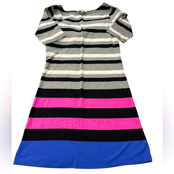 NWOT Derek Heart Stretch Mini Striped Dress Stretchy Juniors Medium VINTAGE - Picture 2 of 10